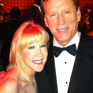 HBO Emmy Party, 2011, pictured with Jimmy Woods (James Woods), friends since we worked on feature 'The Hard Way' in New York.