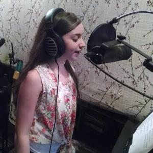 Still of Rebecca Stern New York City recording Martain Number 9 for Sesame Street
