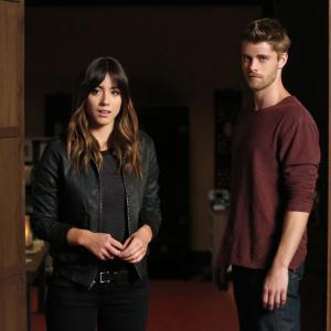 Still of Luke Mitchell and Chloe Bennet in Agents of SHIELD 2013