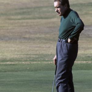 Richard Nixon golfing circa 1978