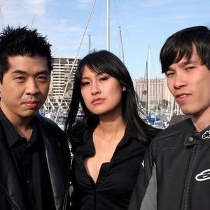 Jeff Lam Kathy Uyen and Jason Tobin on the set of King of Hollywood The Triads!