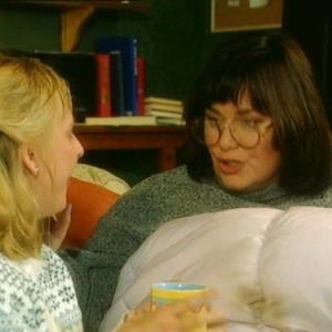 Still of Emma Chambers and Dawn French in The Vicar of Dibley 1994