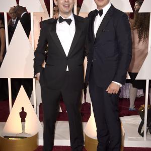 Miles Teller and Damien Chazelle at event of The Oscars 2015