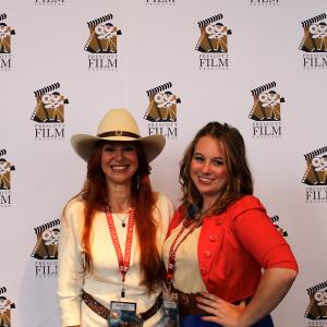 Catherine Elhoffer and Lenore Andriel at the Prescott Film Festival in 2012