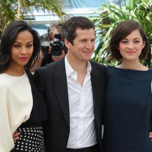 Guillaume Canet, Marion Cotillard and Zoe Saldana at event of Blood Ties (2013)