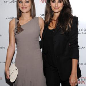 Penlope Cruz and Marion Cotillard at event of The Private Lives of Pippa Lee 2009