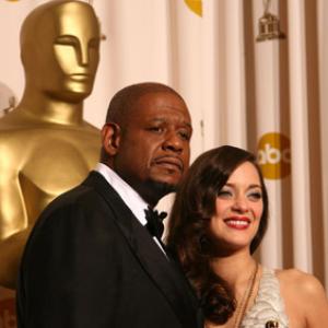 Forest Whitaker and Marion Cotillard at event of The 80th Annual Academy Awards (2008)