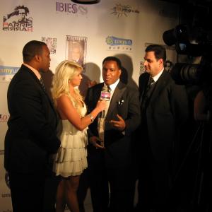 Kirby Britten talks about his new feature film on the red carpet at the 83rd Annual preOscar Party in Beverly Hills CA