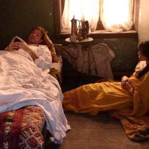 Hasina Haque and James Darcy On set of The Making of a Lady