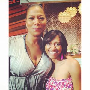 Queen Latifah and Jessica Higgins right after the last taping for Season 1 of The Queen Latifah Show