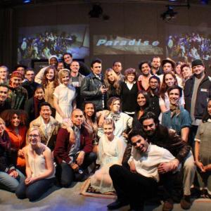 Paradise Actors, Directors, and Crew with teacher James Franco and Deborah LaVine Nordman