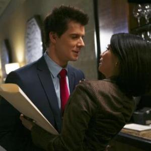 Still of Lucy Liu and Eric Mabius in Ugly Betty 2006