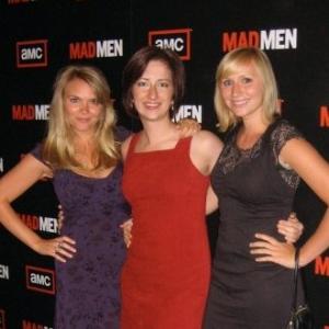 Sarah Schuessler, Monika Lind, and Thia Schuessler at the DGA in Los Angeles for the season three premiere of 'Mad Men'