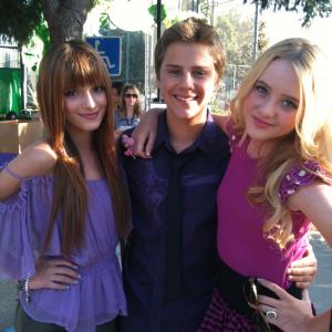 Disneys Picnic In The Park For Tinker Bell And The Great Fairy Rescue Garrett Backstrom with Bella Thorne and Kathryn Newton