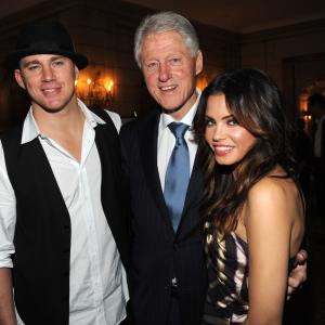 Bill Clinton Channing Tatum and Jenna Dewan Tatum