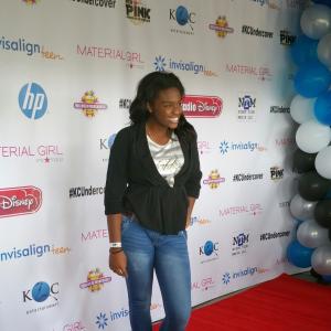 Actress Jordan Wells on the Red Carpet at KC Undercover Premiere Party starring Zendaya coleman
