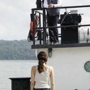 Still of James Spader and Mozhan Marn in The Blacklist 2013