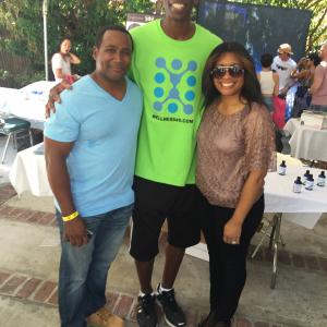 2015 Teen Choice awards gifting suite with A. C. Green