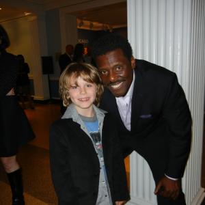 Griffin Kane with Eamonn Walker, at the Chicago Fire Premiere, 2012