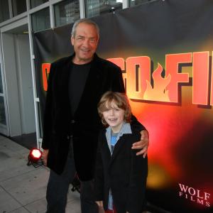 Griffin Kane with Producer Dick Wolf at the Chicago Fire Premiere 2012