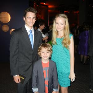Griffin Kane with Brian J ODonnell and Anna JacobyHeron at the Contagion premiere NYC 2011