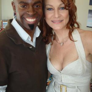 Maurice Jamal & Camille Carida on the set of Friends & Lovers