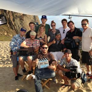 Crew shot during production of the 2014-15 LA Kings Ice Crew Calendar Shoot.