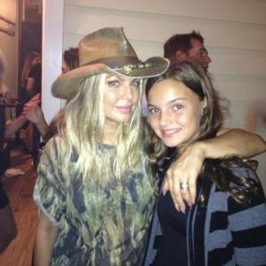 Mia meets Fergie at the Safe Haven movie wrap party