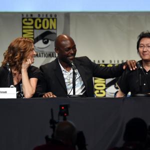 Rya Kihlstedt Jimmy JeanLouis and Masi Oka at event of Heroes Reborn 2015