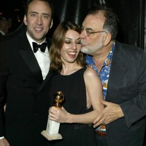 Nicolas Cage Francis Ford Coppola and Sofia Coppola