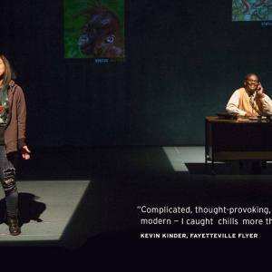 Monique Kim as Orangutan in Water by the Spoonful at TheatreSquared