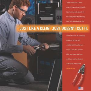 David Dietz in a print ad for Klein Tools