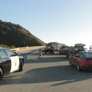 Filming Car Chase Scenes Red Porsche On Hwy 1 Big Sur, 'I melt With You