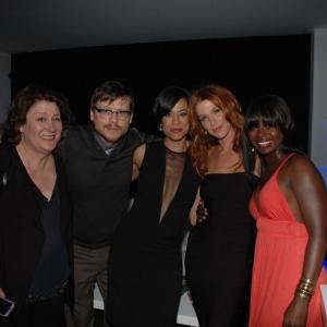 SONY L.A. SCREENINGS. CAST OF UNFORGETTABLE AND JUSTIFIED