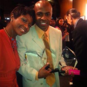 NAACP Theatre Awards 2012 with my boy Fred Thomas, Jr.