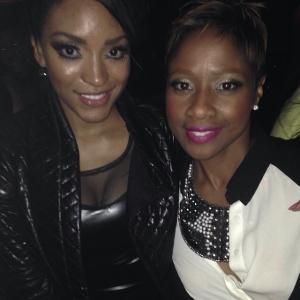 With Drew Sidora at our CrazySexyCool: The TLC Story after party Oct 15, 2013 in NYC