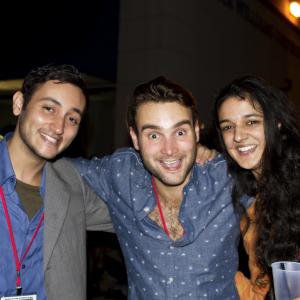 Agneya Singh Alex Spieser and Aban Raza at Rhode Island International Film Festival 2014