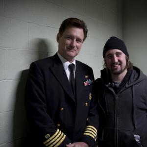 First Assistant Director Travis Huff and Actor Bill Pullman on the set of Kerosene Cowboys