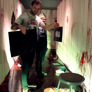 On the set of Art School of Horrors
