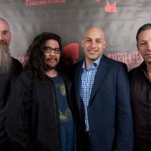 With WriterDirectorEditor Haylar Garcia and Producers Sam Sleiman and Tarik Heitmann at the An American Terror screening at LAs Shriekfest 2013