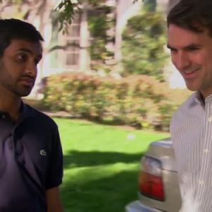 Still of Paul Schneider and Aziz Ansari in Parks and Recreation (2009)