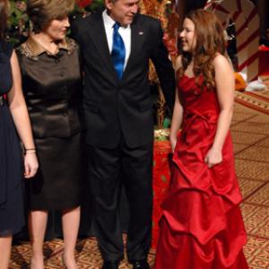 George W Bush Laura Bush and Bianca Ryan