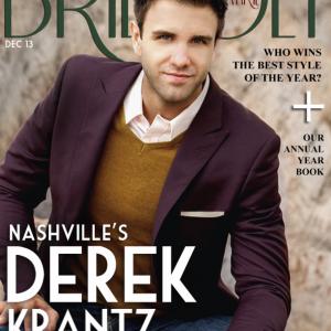 Bridget Marie Magazine Cover. December 2013. Nashville's Derek Krantz