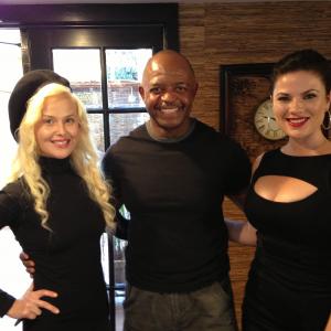 With Yvans Jourdain of Parks and Recration and actress Amanda Greer