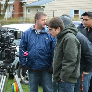 Cameron McKendry on the set of Young Harvest 2013 Directed by Matthew Ward