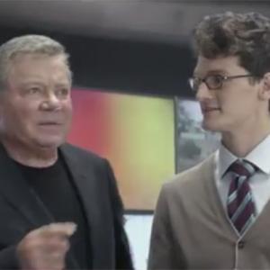 William Shatner and Ben Bordeau in FOXTEL cable network TV spot.