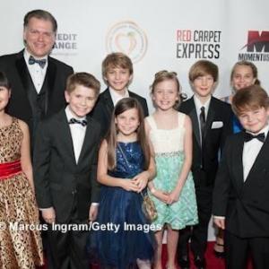 Christa Beth Campbell pictured on the red carpet at the 2015 Georgia Entertainment Gala with Stella Smith Tony Westerfield Chase Wainscott Luke Westerfield Betsy Sligh Reid Meadows Hannah Westerfield and Bailey Campbell