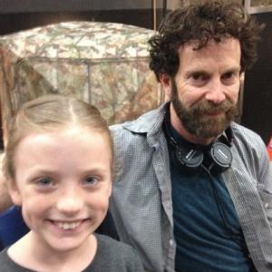 Christa Beth Campbell on the set of a new pilot with Academy Award winning writer and director--Charlie Kaufman.
