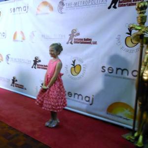 Christa Beth Campbell on the red carpet at the 2014 Georgia Entertainment Gala