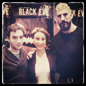 With Robert Maillet and fiancé Kassandra Santos at the Toronto After Dark Film Festival screening of Black Eve.